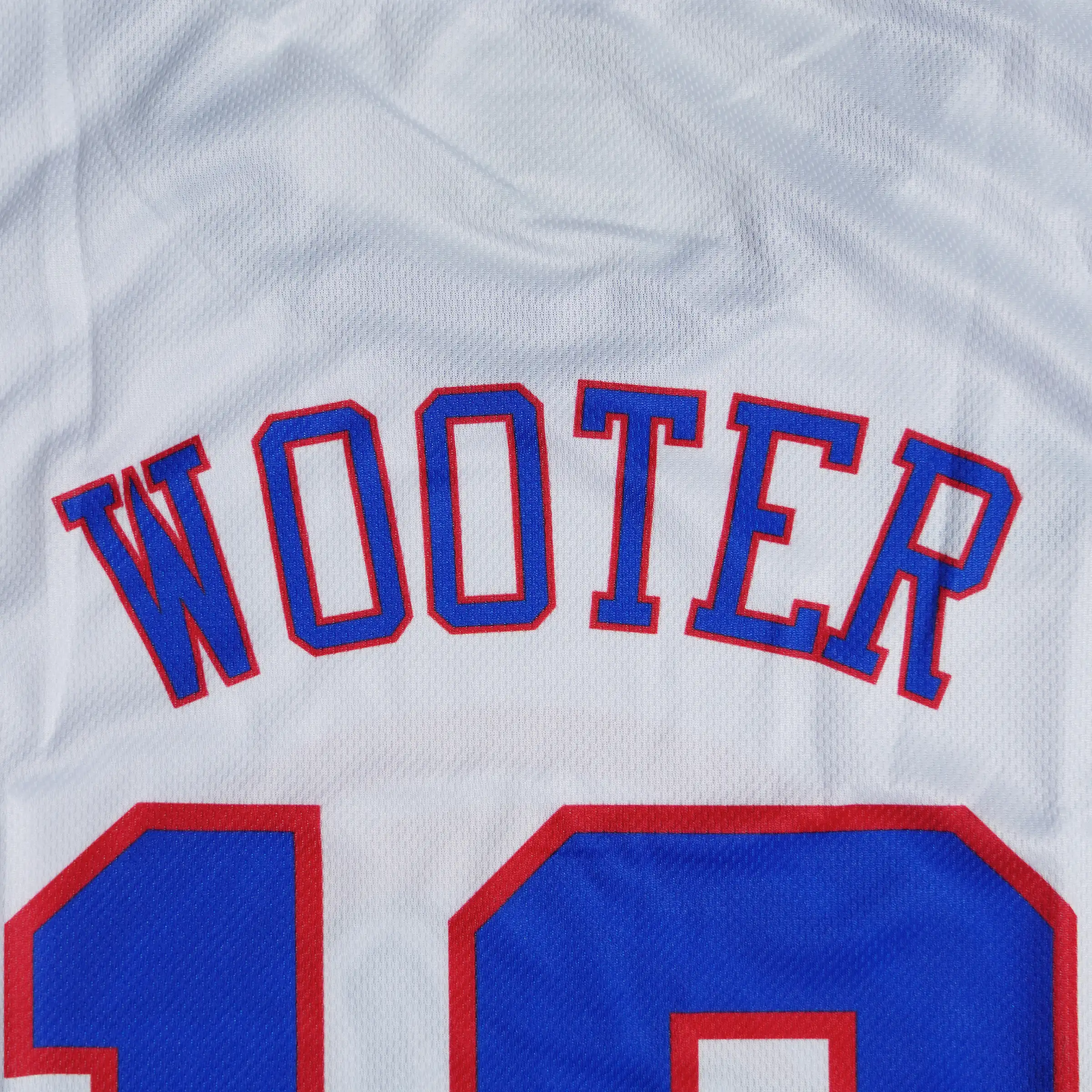 Wooter Custom Round Neck Basketball Jerseys-Team Name-white, royal and red design